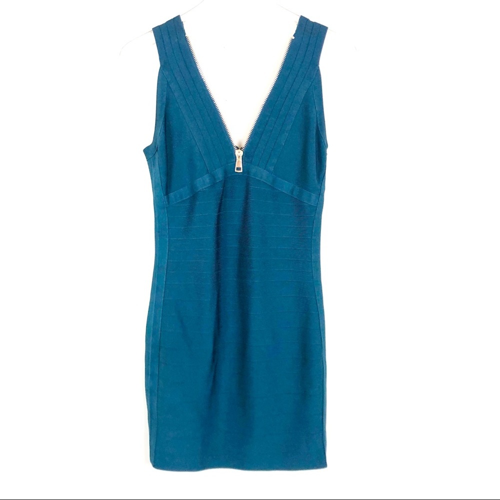 MARCIANO LOS ANGELES Teal Bandage Dress